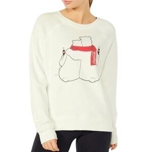 NWT Wildfox Vanilla Coca-Cola Polar Friends Crewneck Sweatshirt Sommers Pullover